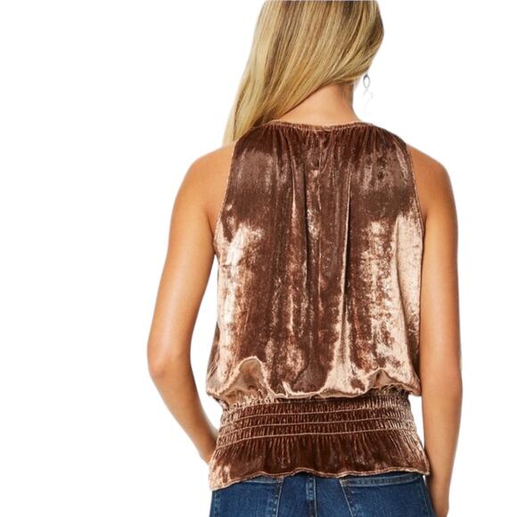 Gorgeous Ramy Brook Metallic Brown Sleeveless Top - Picture 2 of 16